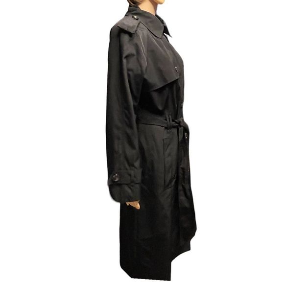 LONDON FOG 3/4 Length Double Breasted Trench Coat Size Medium - Picture 9 of 16